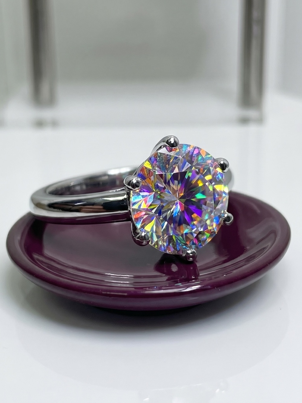 Magical Mystic Topaz S925 Sterling Silver Solitaire Ring. New.